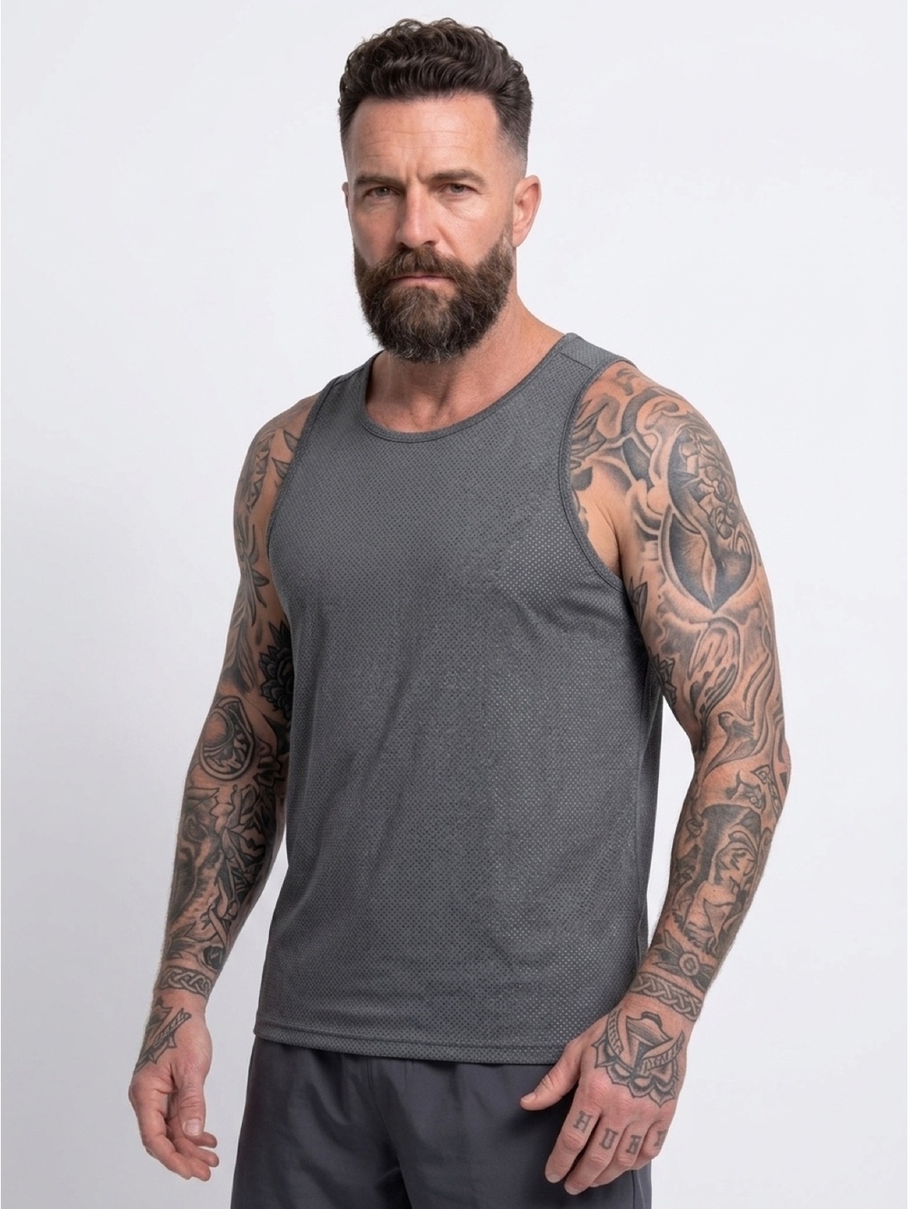 NWT Born Primitive grey tank top size M